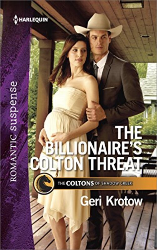 Book cover for "The Billionaire's Colton Threat" by Geri Krotow