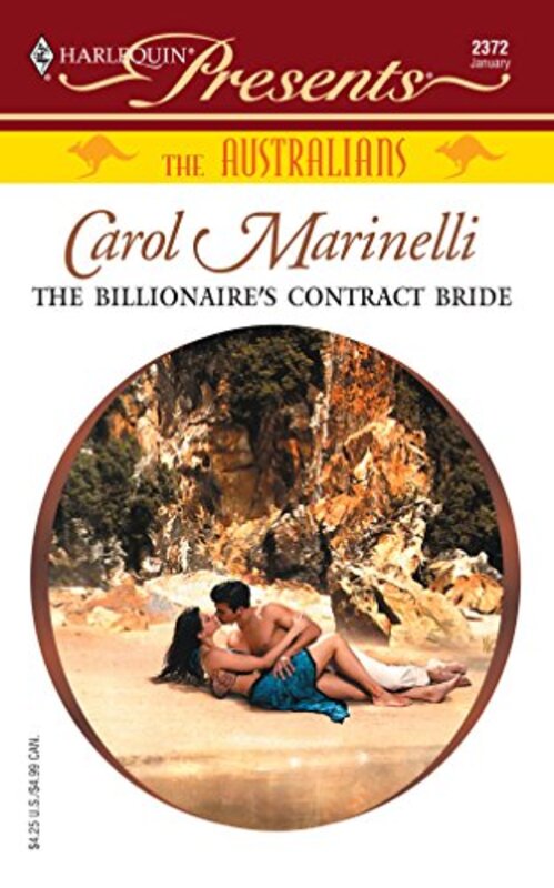 Book cover for "The Billionaire's Contract Bride" by Carol Marinelli