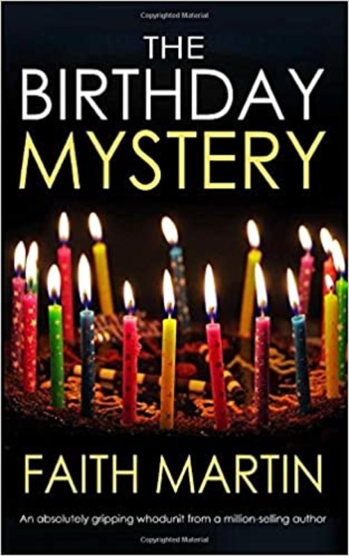 Book cover for "The Birthday Mystery" by Faith Martin