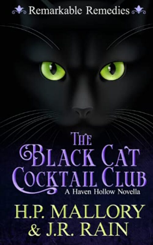 Book cover for "The Black Cat Cocktail Club" by J R Rain