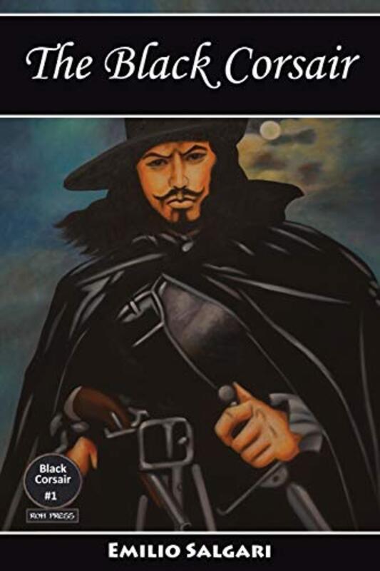 Book cover for "The Black Corsair" by Emilio Salgari