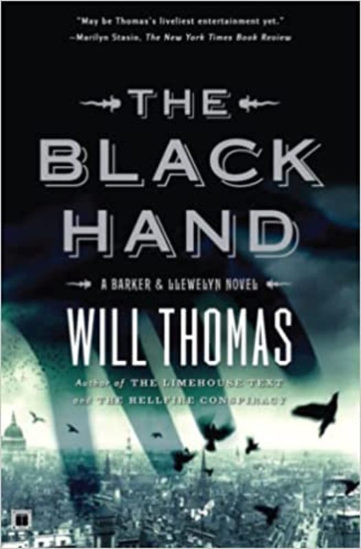 Book cover for "The Black Hand" by Will Thomas