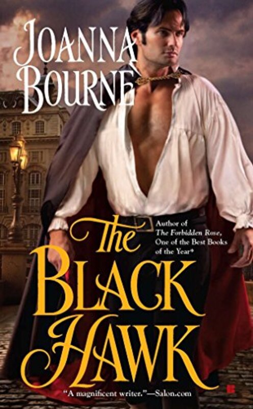 Book cover for "The Black Hawk" by Joanna Bourne