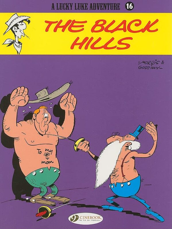 Book cover for "The Black Hills" by Rene Goscinny