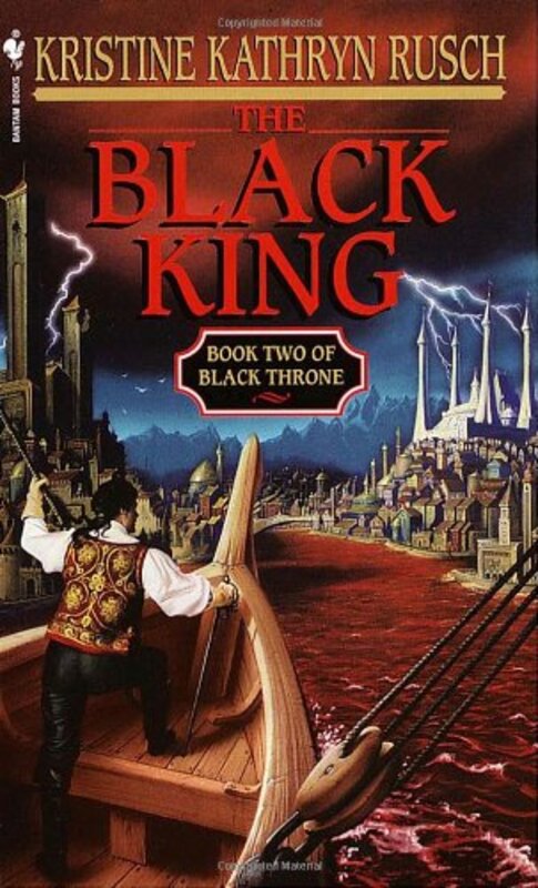 Book cover for "The Black King" by Kristine Kathryn Rusch