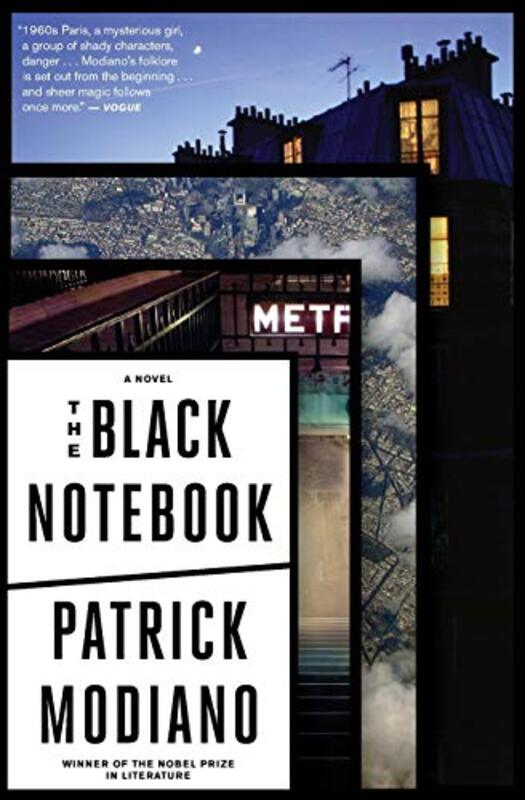 Book cover for "The Black Notebook" by Patrick Modiano