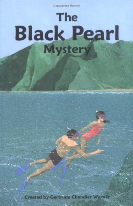 Book cover for "The Black Pearl Mystery" by Gertrude Chandler Warner