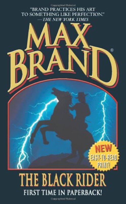 Book cover for "The Black Rider" by Max Brand