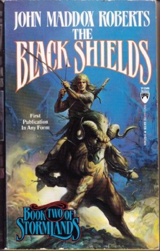 Book cover for "The Black Shields" by John Maddox Roberts