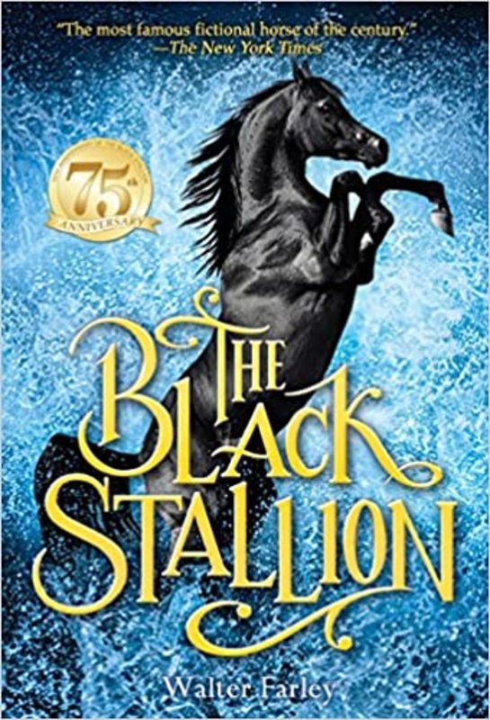 Book cover for "The Black Stallion" by Walter Farley