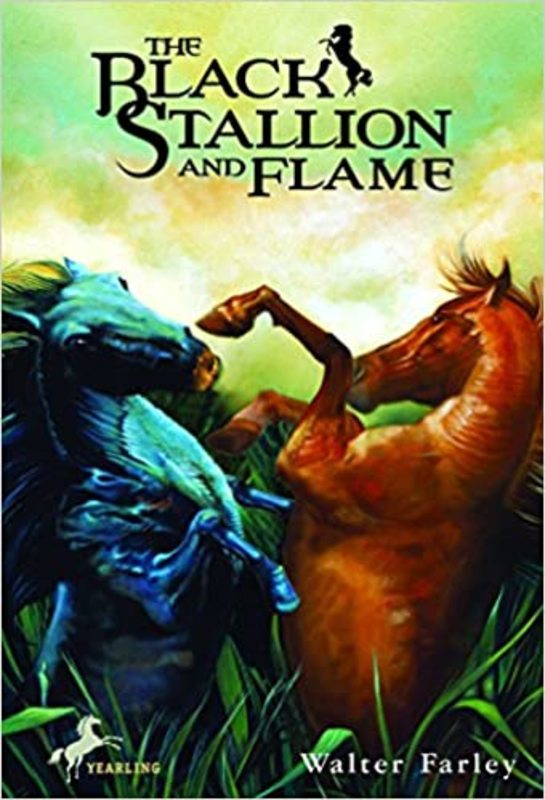 Book cover for "The Black Stallion and Flame" by Walter Farley
