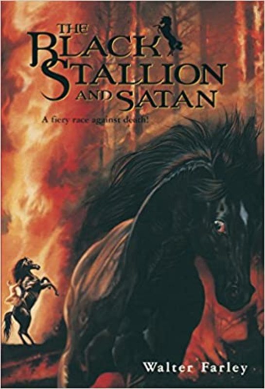 Book cover for "The Black Stallion and Satan" by Walter Farley