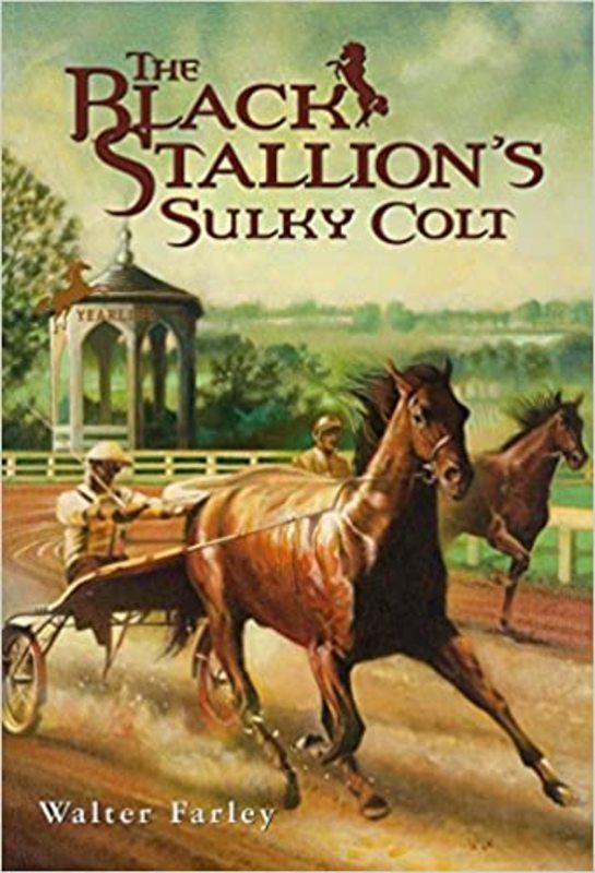 Book cover for "The Black Stallion's Sulky Colt" by Walter Farley