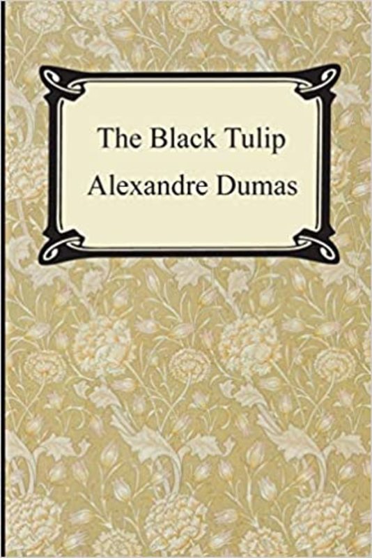 Book cover for "The Black Tulip" by Alexandre Dumas