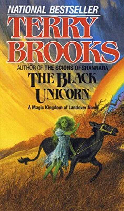 Book cover for "The Black Unicorn" by Terry Brooks