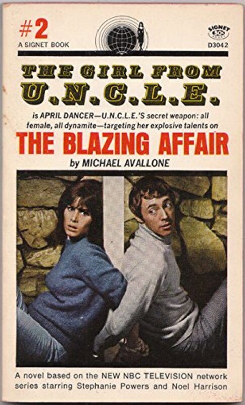 Book cover for "The Blazing Affair" by Michael Avallone
