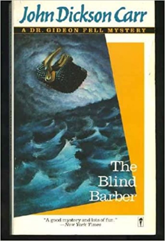 Book cover for "The Blind Barber" by John Dickson Carr