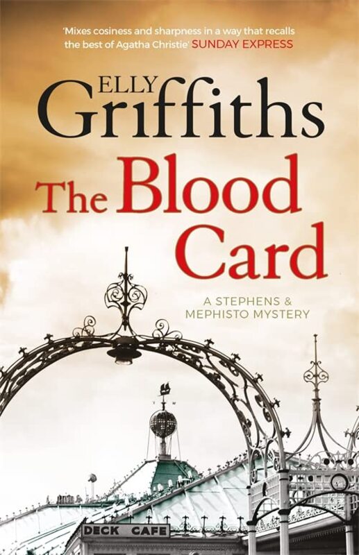 Book cover for "The Blood Card" by Elly Griffiths