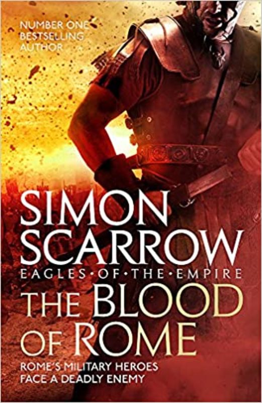 Book cover for "The Blood of Rome" by Simon Scarrow