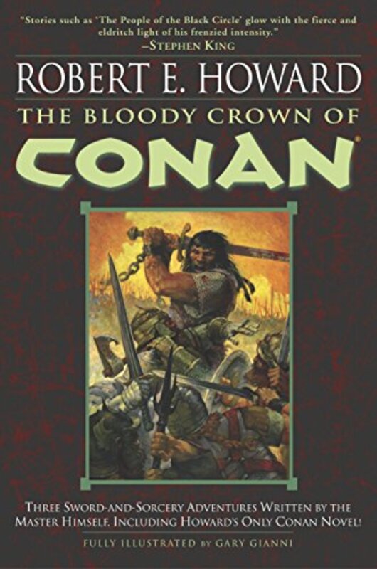 Book cover for "The Bloody Crown of Conan" by Robert E Howard