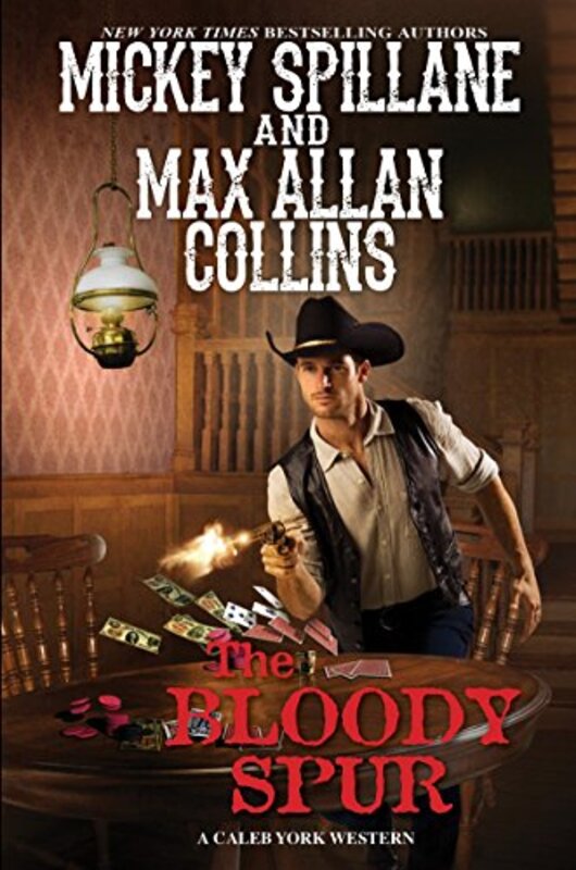 Book cover for "The Bloody Spur" by Mickey Spillane