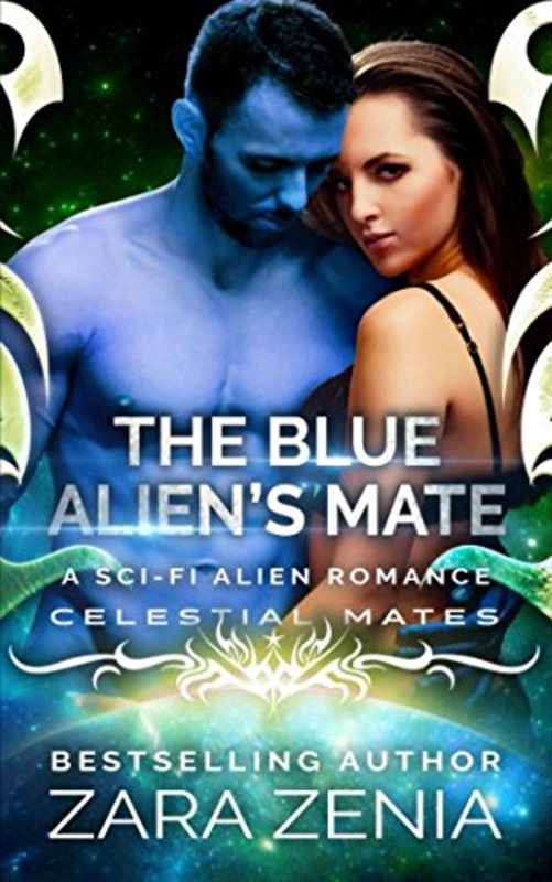 Book cover for "The Blue Alien's Mate" by Zara Zenia