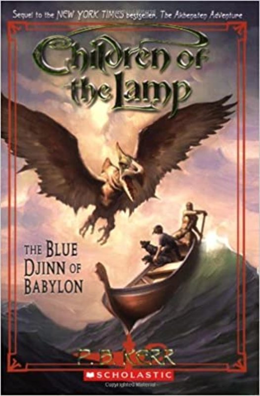 Book cover for "The Blue Djinn of Babylon" by Philip Kerr