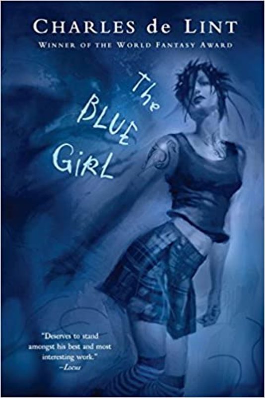 Book cover for "The Blue Girl" by Charles de Lint