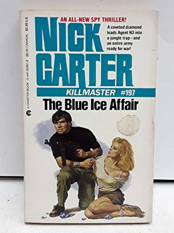 Book cover for "The Blue Ice Affair" by Nick Carter