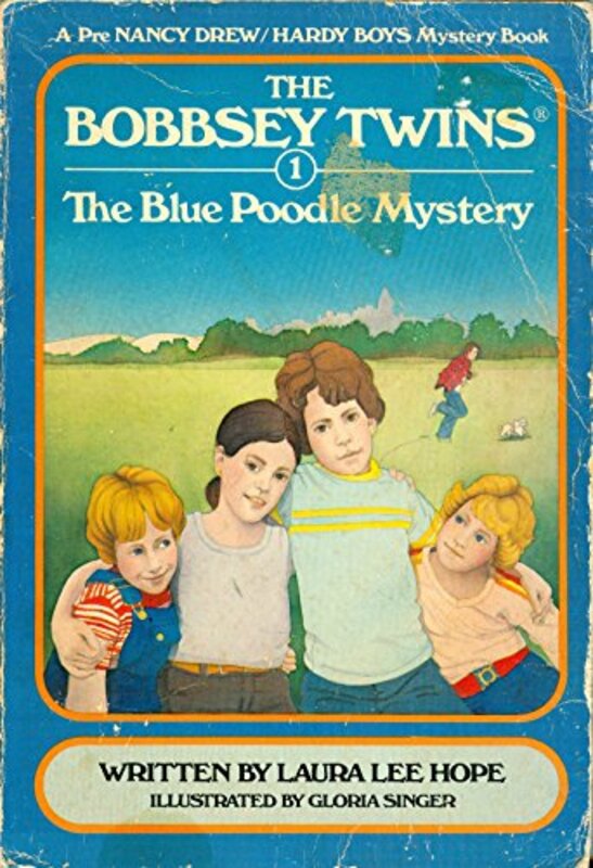 Book cover for "The Blue Poodle Mystery" by Laura Lee Hope