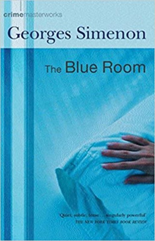 Book cover for "The Blue Room" by Georges Simenon