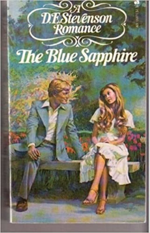 Book cover for "The Blue Sapphire" by D. E. Stevenson