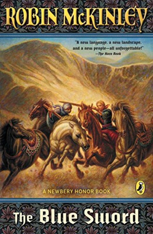 Book cover for "The Blue Sword" by Robin McKinley