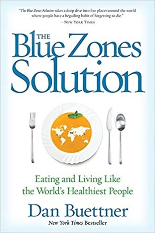 Book cover for "The Blue Zones Solution" by Dan Buettner