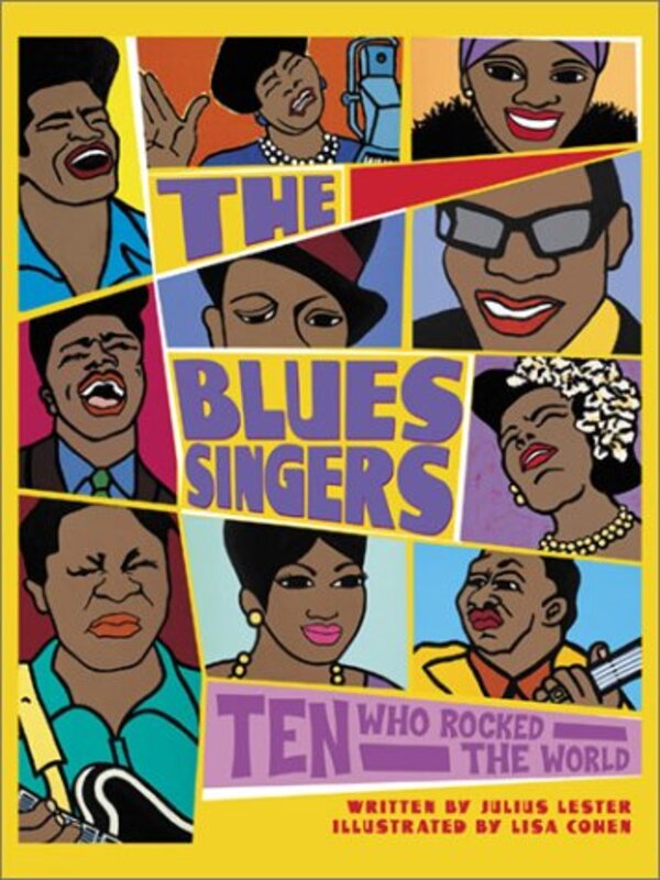 Book cover for "The Blues Singers" by Julius Lester