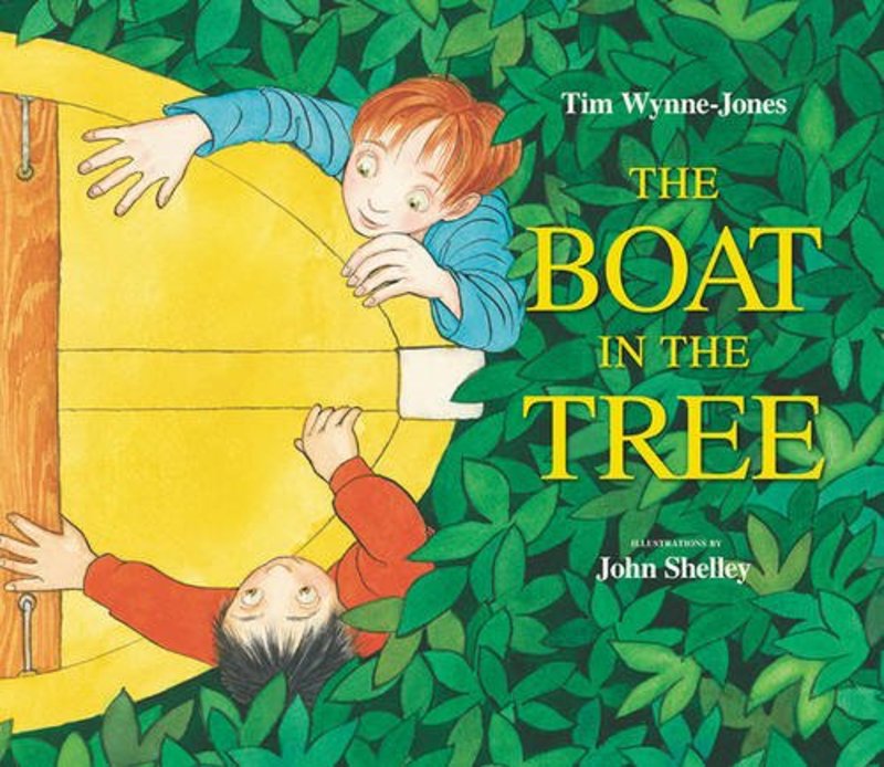 Book cover for "The Boat in the Tree" by Tim Wynne Jones