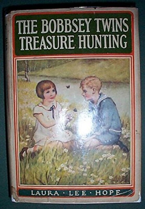 Book cover for "The Bobbsey Twins Treasure Hunting" by Laura Lee Hope