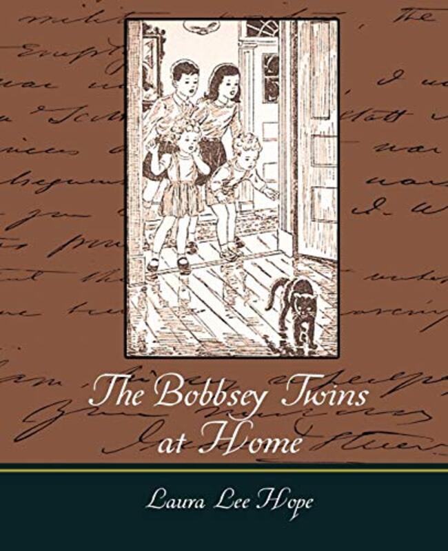 Book cover for "The Bobbsey Twins at Home /Big Adventure at Home" by Laura Lee Hope