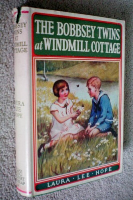 Book cover for "The Bobbsey Twins at Windmill Cottage" by Laura Lee Hope