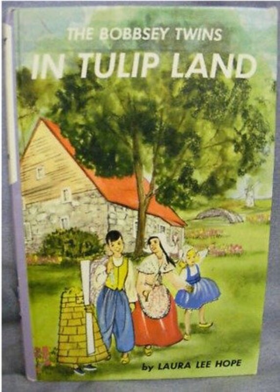Book cover for "The Bobbsey Twins in Tulip Land" by Laura Lee Hope