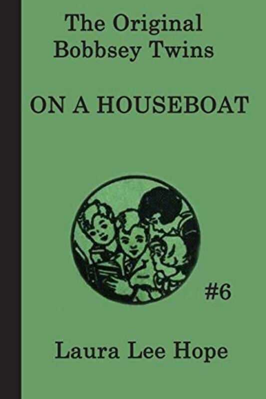 Book cover for "The Bobbsey Twins on a Houseboat" by Laura Lee Hope