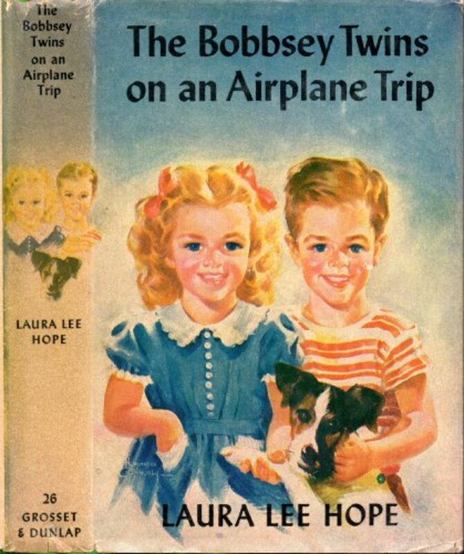 Book cover for "The Bobbsey Twins on an Airplane Trip" by Laura Lee Hope