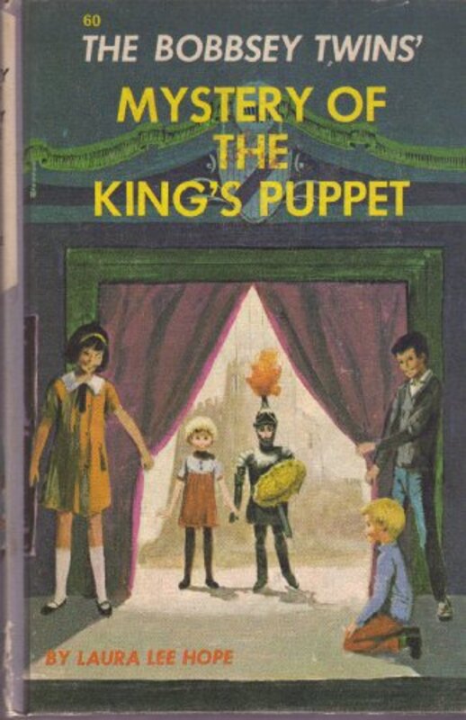Book cover for "The Bobbsey Twins' Mystery of the King's Puppet" by Laura Lee Hope