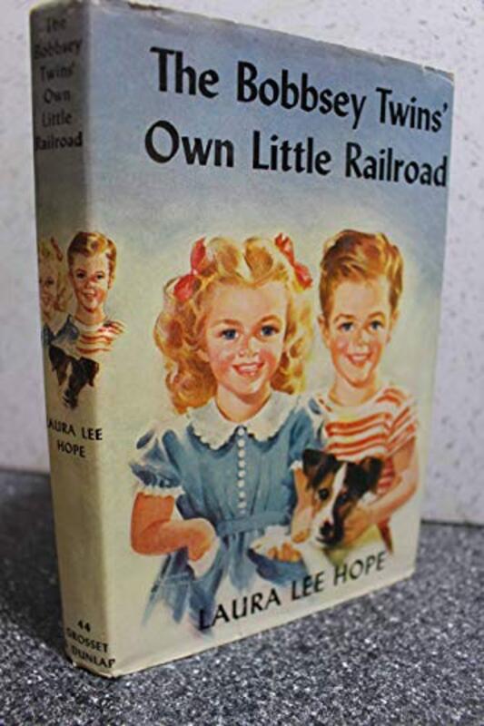 Book cover for "The Bobbsey Twins' Own Little Railroad" by Laura Lee Hope