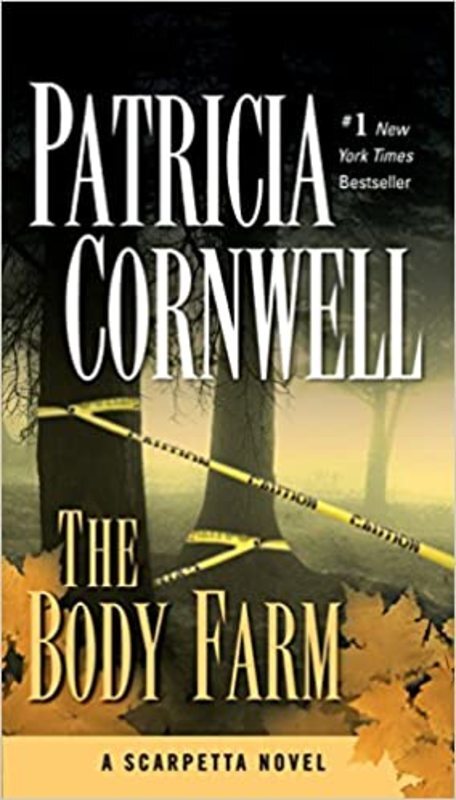 Book cover for "The Body Farm" by Patricia Cornwell