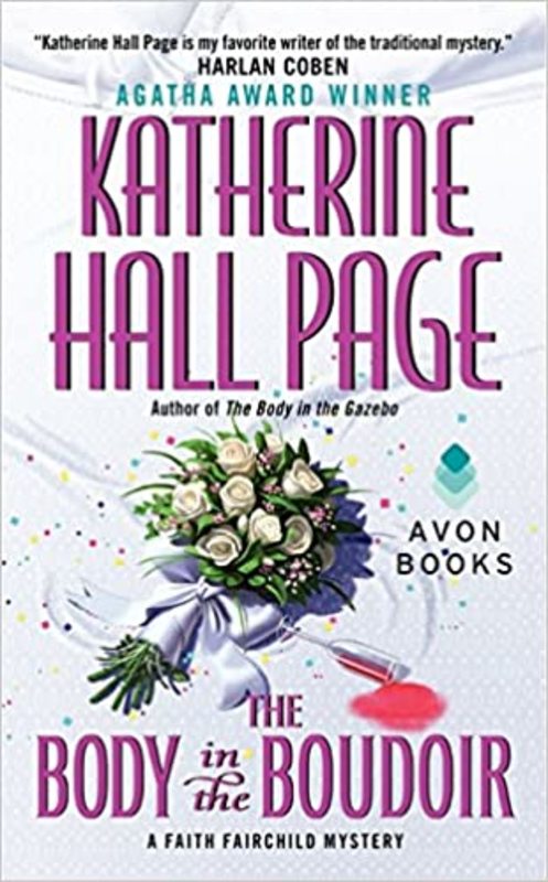 Book cover for "The Body in the Boudoir" by Katherine Hall Page