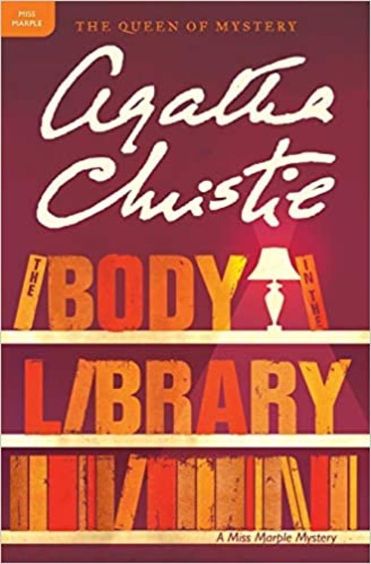 Book cover for "The Body in the Library" by Agatha Christie