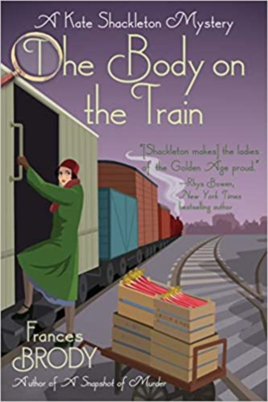 Book cover for "The Body on the Train" by Frances Brody