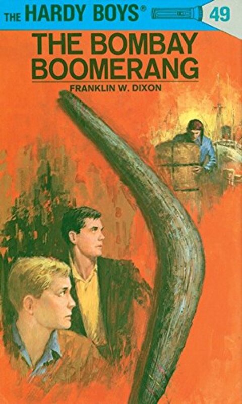 Book cover for "The Bombay Boomerang" by Franklin W Dixon