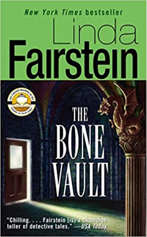 Book cover for "The Bone Vault" by Linda Fairstein